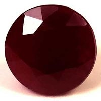 1.65 ct Round Red Natural Ruby