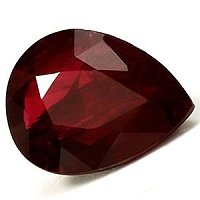 1.41 ct Pear Red Natural Ruby