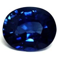 1.58 ct Oval Blue Natural Sapphire