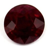 1.25 ct Round Red Natural Ruby