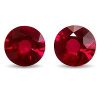 2.83 ct Round Red Natural Ruby