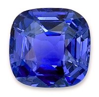 3.42 ct Cushion Blue Natural Sapphire