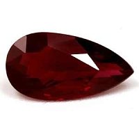 0.82 ct Pear Red Natural Ruby