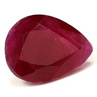 1.70 ct Pear Red Natural Ruby