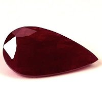 5.23 ct Pear Red Natural Ruby