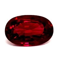 0.55 ct Oval Red Natural Ruby