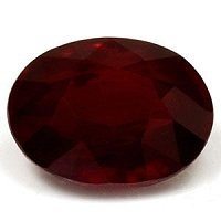 0.86 ct Oval Red Natural Ruby
