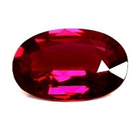 0.50 ct Oval Red Natural Ruby