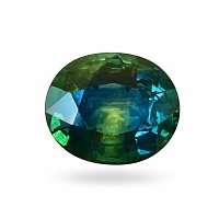 2.95 ct Oval Green Natural Sapphire