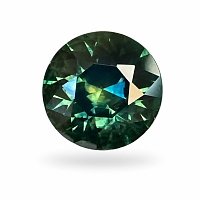 3.10 ct Round Green Natural Sapphire