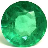 5.04 ct Round Green Natural Emerald