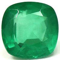 1.49 ct Cushion Green Natural Emerald