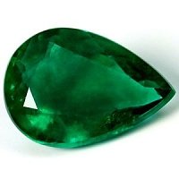 2.10 ct Pear Green Natural Emerald