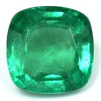 1.63 ct Cushion Green Natural Emerald