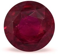 3.18 ct Round Red Natural Ruby