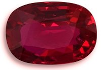 2.22 ct Cushion Red Natural Ruby