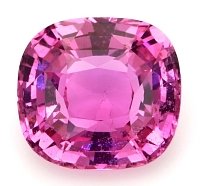 3.05 ct Cushion Pink Natural Sapphire