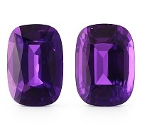 8.13 ct Cushion Purple Natural Sapphire