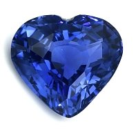 3.10 ct Heart Blue Natural Sapphire