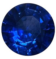 3.11 ct Round Blue Natural Sapphire