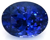 2.13 ct Oval Blue Natural Sapphire