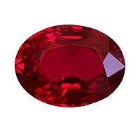 1.67 ct Oval Red Natural Ruby