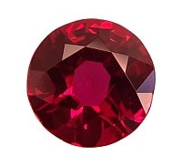 1.22 ct Round Red Natural Ruby