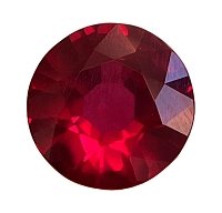 1.31 ct Round Red Natural Ruby