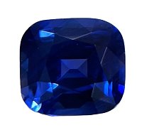 3.24 ct Cushion Blue Natural Sapphire