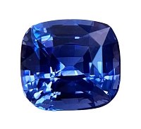 3.59 ct Cushion Blue Natural Sapphire