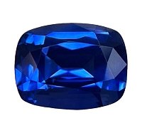 3.24 ct Cushion Blue Natural Sapphire