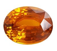 5.22 ct Oval Orange Natural Sapphire