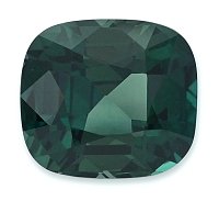 3.58 ct Cushion Green Natural Sapphire