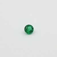 0.56 ct Round Green Natural Emerald
