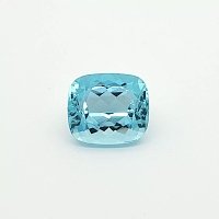 7.24 ct Radiant Blue Natural Aquamarine
