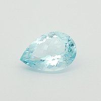 10.05 ct Pear Blue Natural Aquamarine
