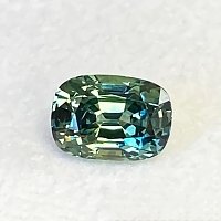 1.59 ct Cushion Green Natural Sapphire