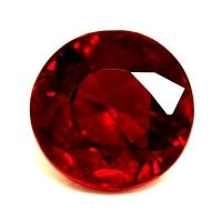0.65 ct Round Red Natural Ruby