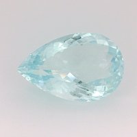 13.42 ct Pear Blue Natural Aquamarine