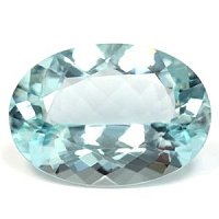 15.10 ct Oval Blue Natural Aquamarine