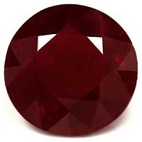 2.91 ct Round Red Natural Ruby