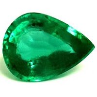 0.96 ct Pear Green Natural Emerald
