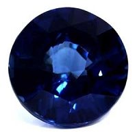 2.01 ct Round Blue Natural Sapphire