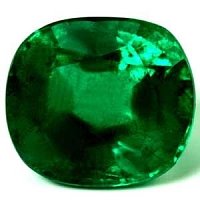 3.82 ct Cushion Green Natural Emerald