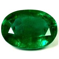3.81 ct Oval Green Natural Emerald