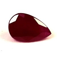 0.98 ct Pear Red Natural Ruby