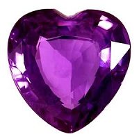 2.20 ct Heart Purple Natural Sapphire