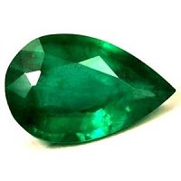 1.33 ct Pear Green Natural Emerald
