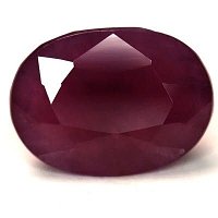 7.80 ct Oval Red Natural Ruby