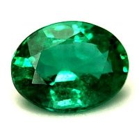 1.55 ct Oval Green Natural Emerald